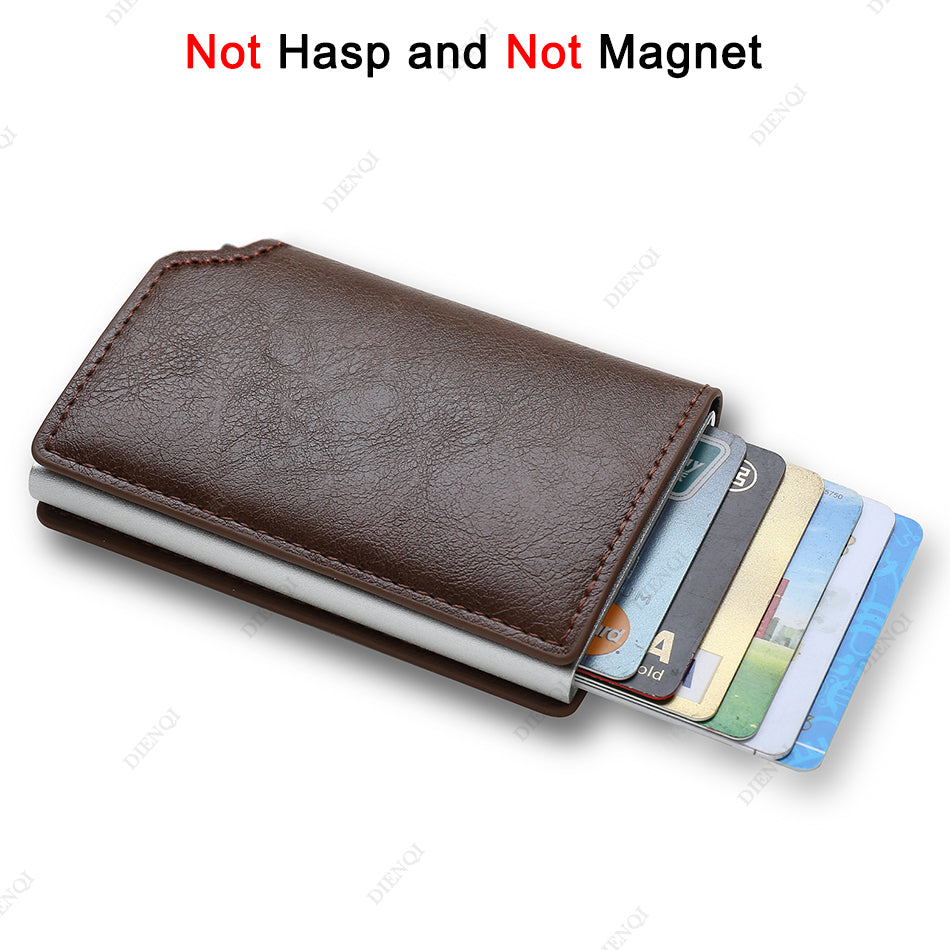 Smart Anti-Theft RFID Slim Wallet β Minimalist Card Holder for Men & Women