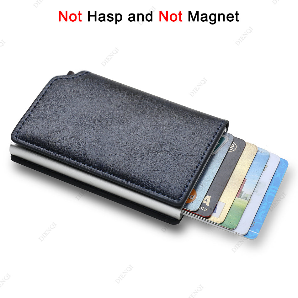 Smart Anti-Theft RFID Slim Wallet β Minimalist Card Holder for Men & Women