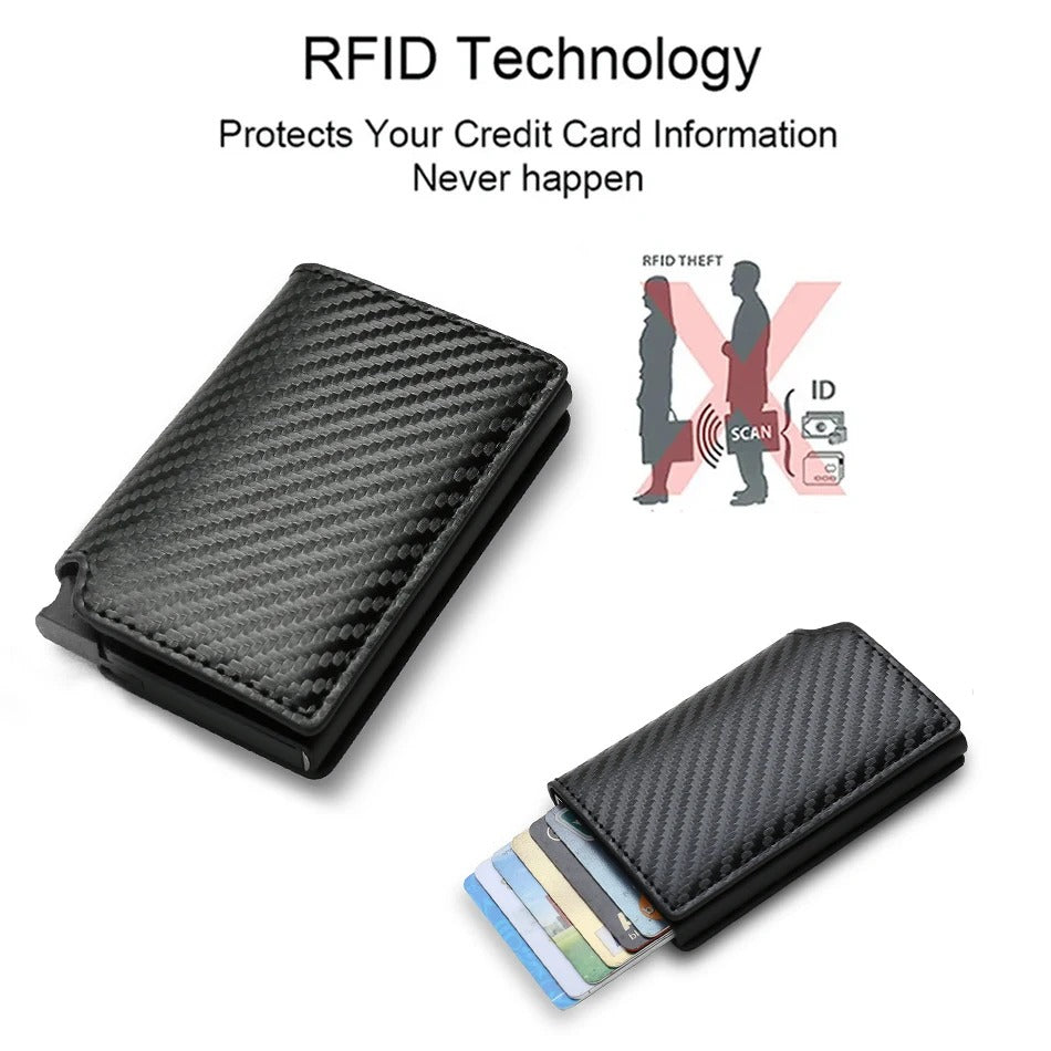 Smart Anti-Theft RFID Slim Wallet β Minimalist Card Holder for Men & Women