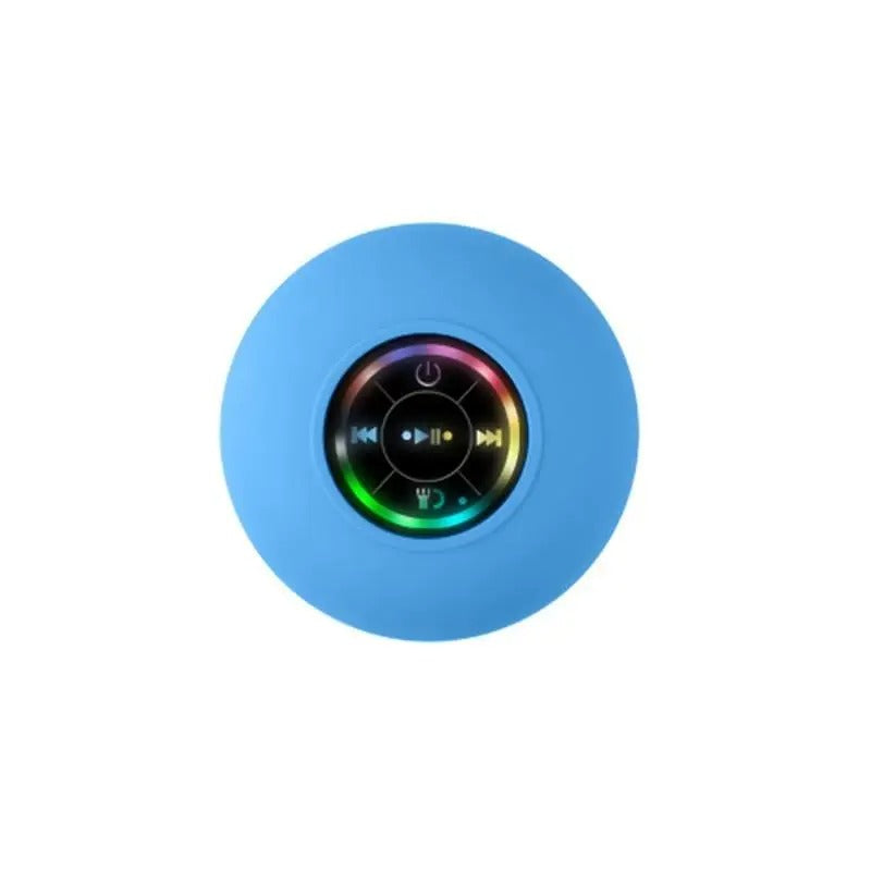 Portable Waterproof Bluetooth Speaker with LED Lights β IPX4, Stereo Sound & Suction Cup