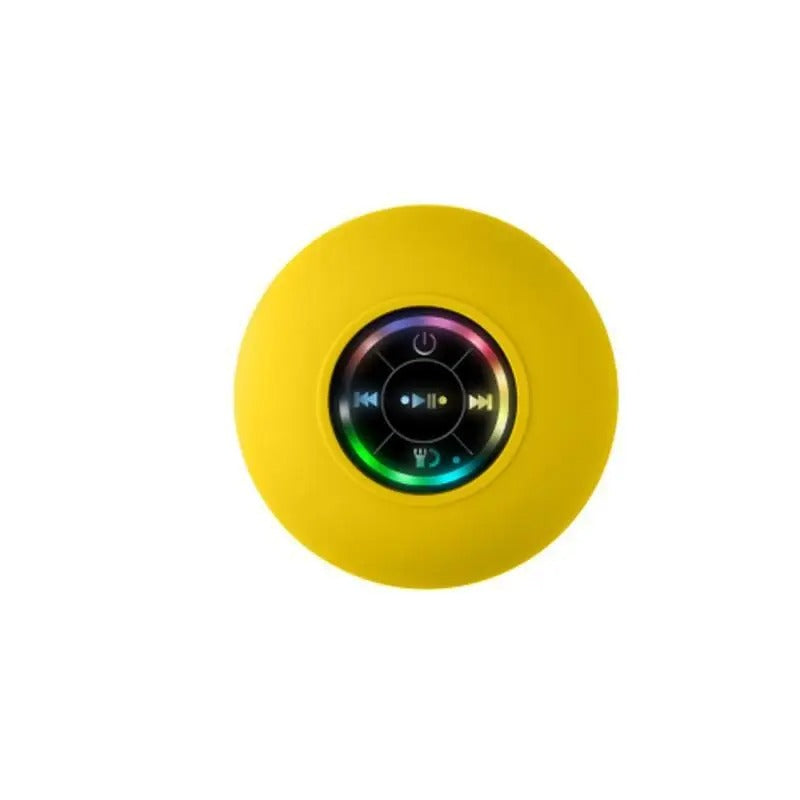 Portable Waterproof Bluetooth Speaker with LED Lights β IPX4, Stereo Sound & Suction Cup