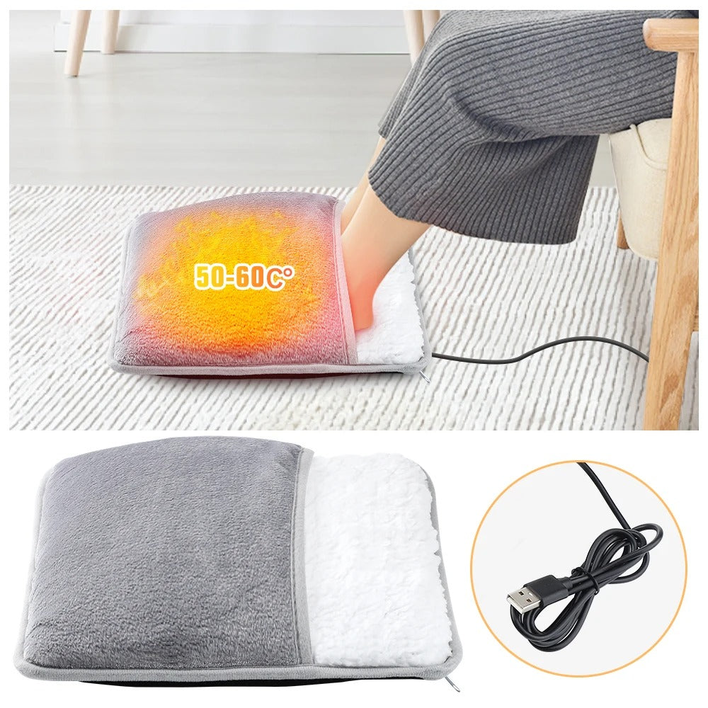Heated Foot Warmer – Soft Plush Electric Heating Pad for Warmth & Comfort