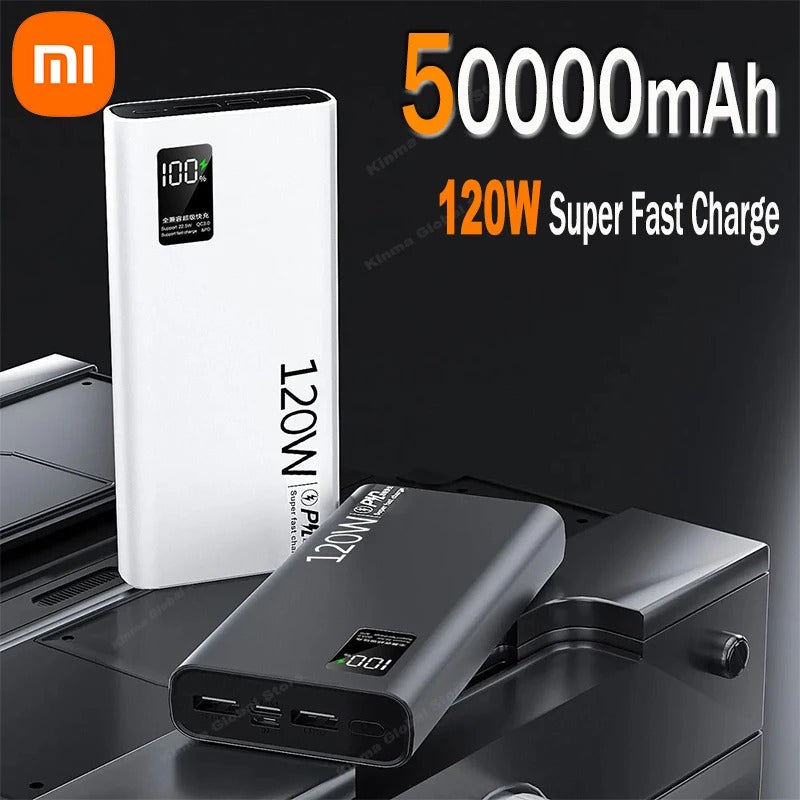 50,000mAh Ultra-Fast Charging Power Bank – Unstoppable Power on the Go!