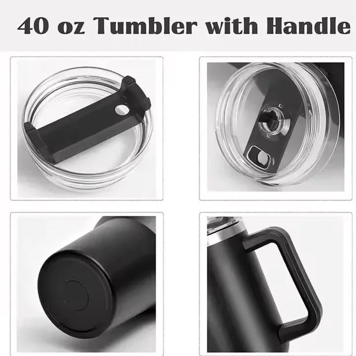 40oz Tumbler Car Travel Cup with Handle