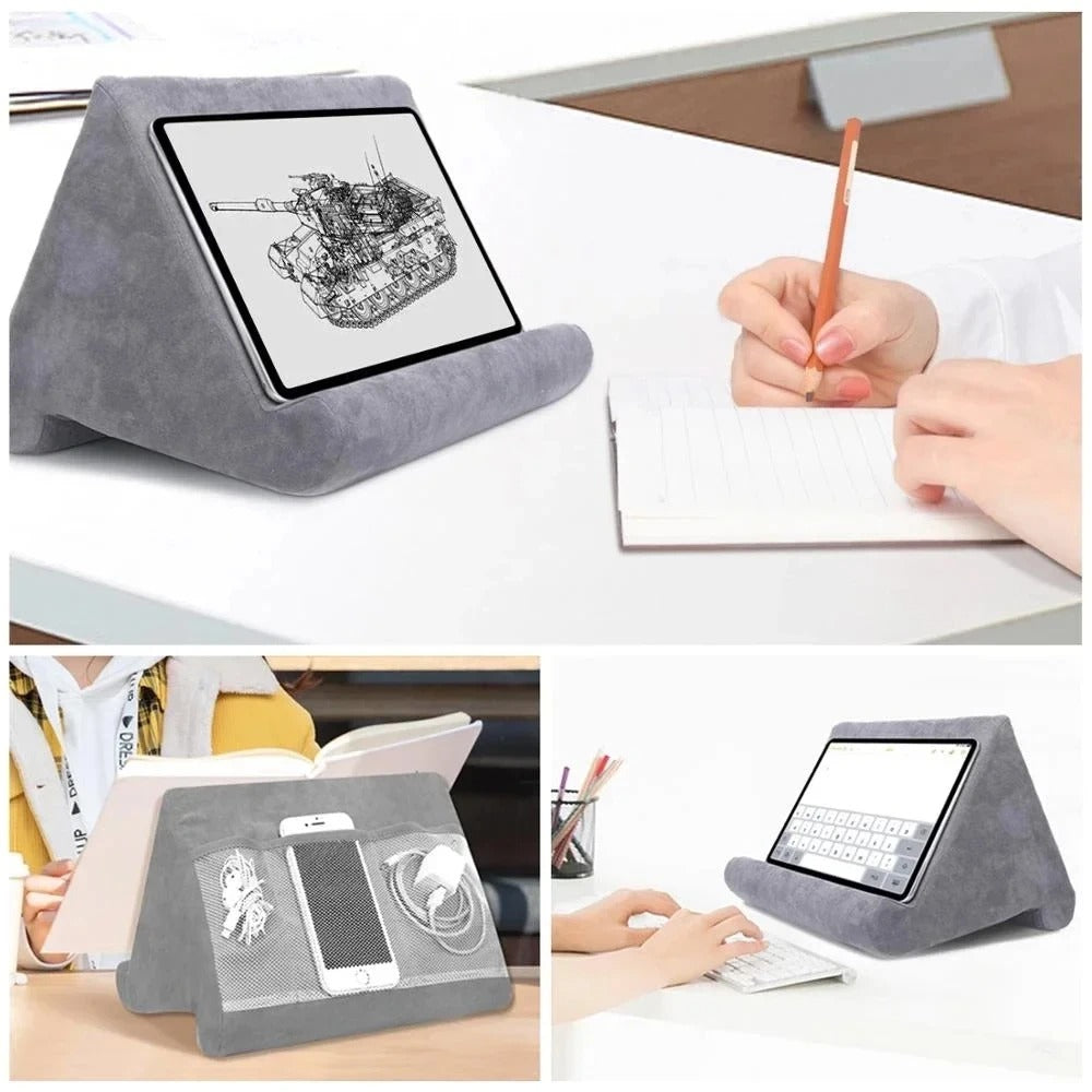 Multi-Angle Pillow Tablet Stand – Soft & Stable Support for iPad, Tablets & Phones