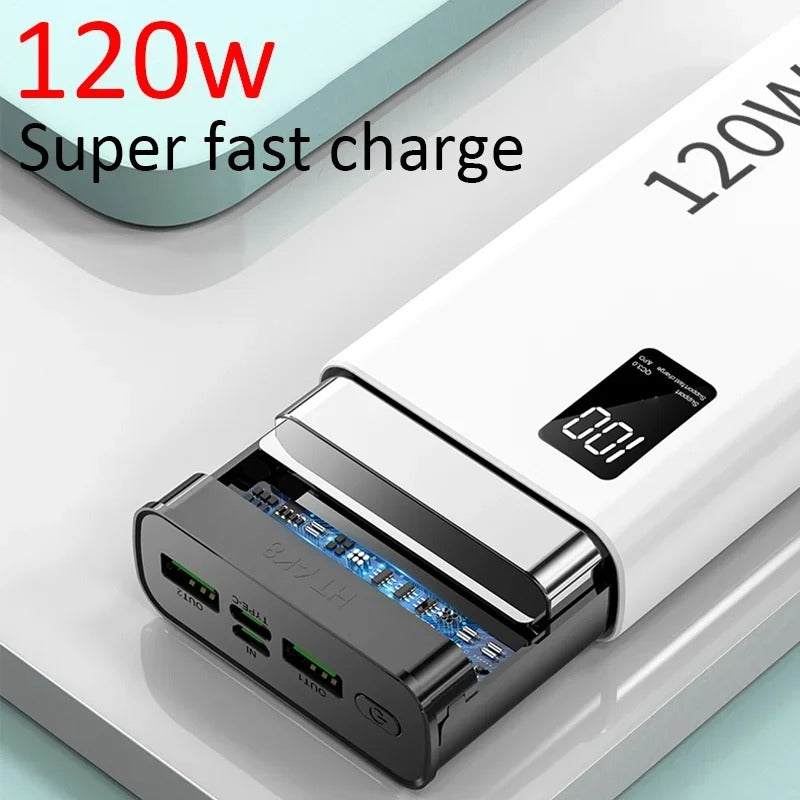 50,000mAh Ultra-Fast Charging Power Bank – Unstoppable Power on the Go!