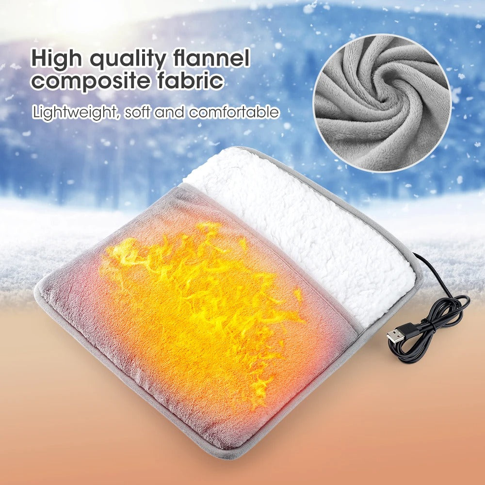 Heated Foot Warmer – Soft Plush Electric Heating Pad for Warmth & Comfort