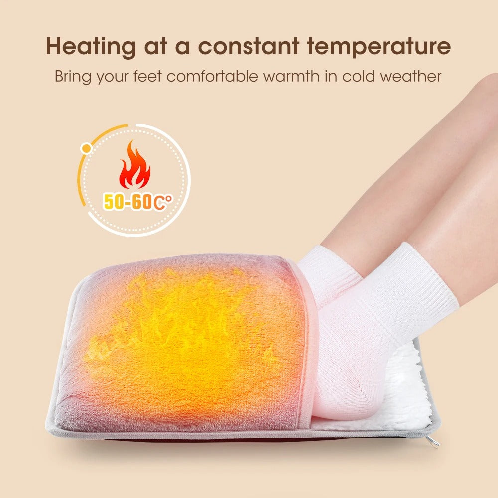 Heated Foot Warmer – Soft Plush Electric Heating Pad for Warmth & Comfort