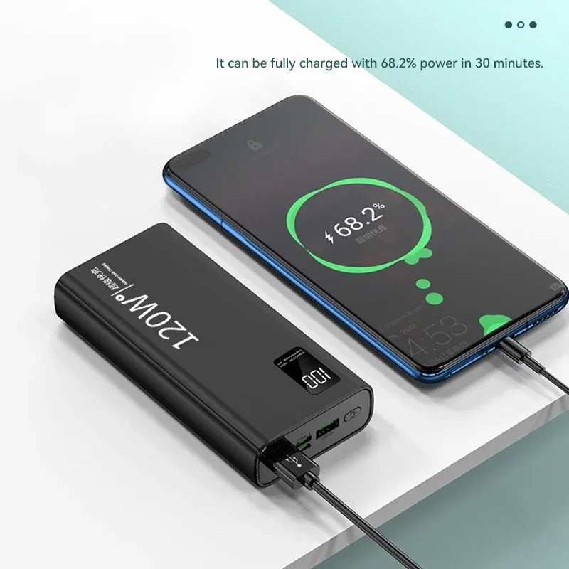 50,000mAh Ultra-Fast Charging Power Bank – Unstoppable Power on the Go!