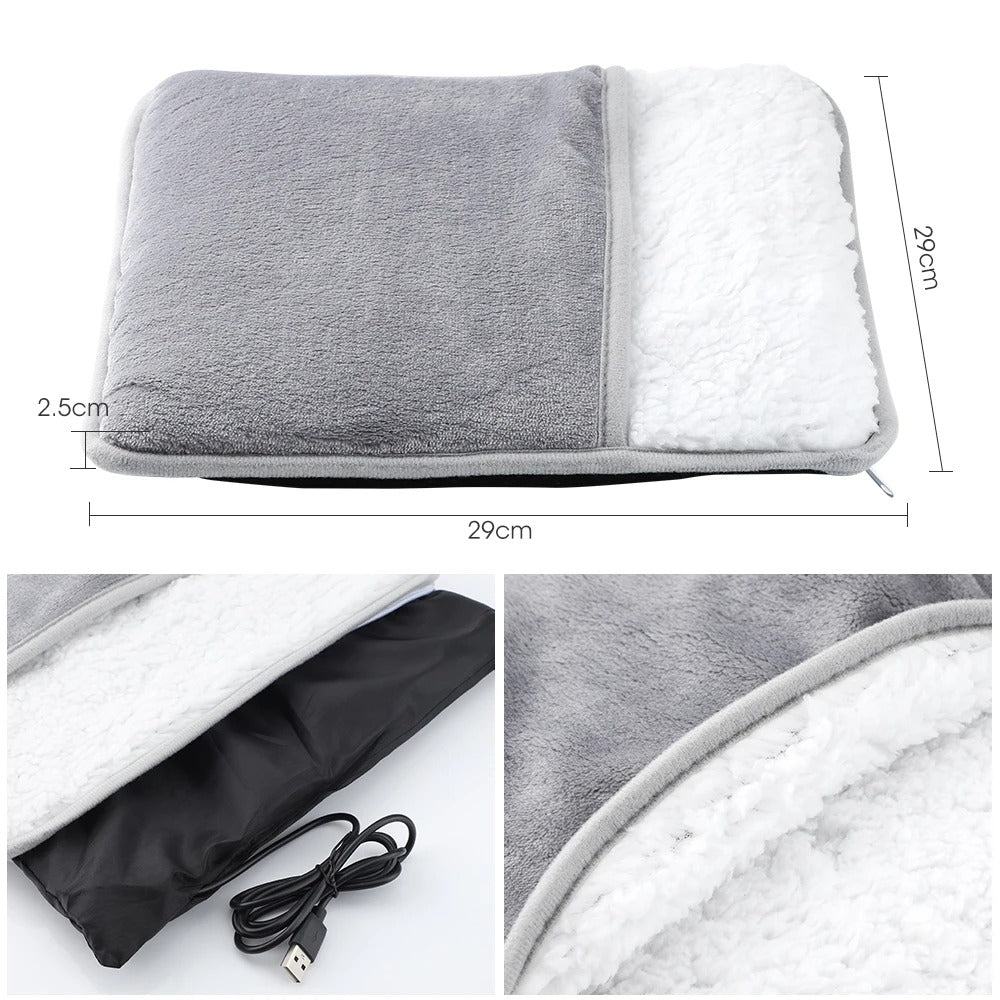 Heated Foot Warmer – Soft Plush Electric Heating Pad for Warmth & Comfort