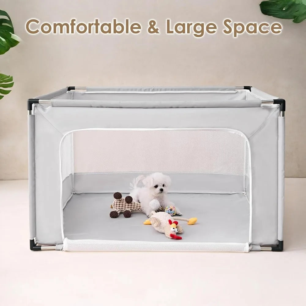 Universal Foldable Pet Playpen β Portable Play Area for Dogs, Cats, & Small Animals