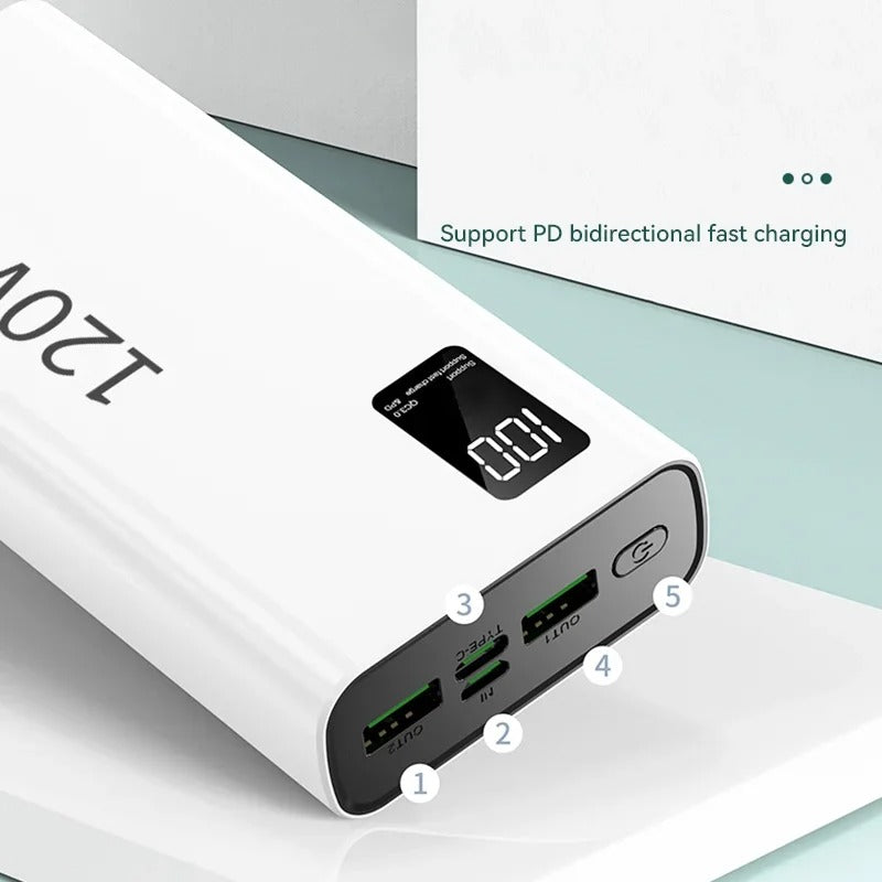 50,000mAh Ultra-Fast Charging Power Bank – Unstoppable Power on the Go!