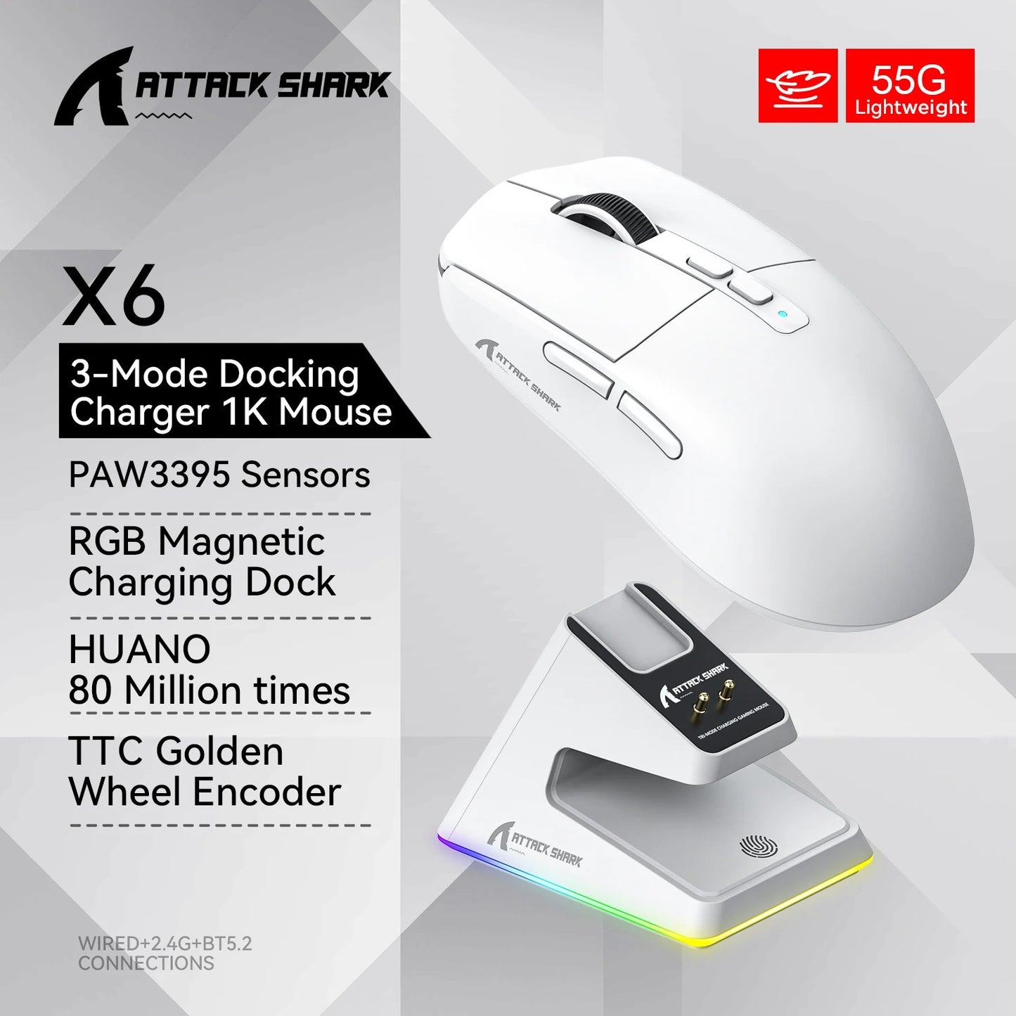 X6 Gaming Mouse – Precision, Performance & Innovation Wireless Bluetooth