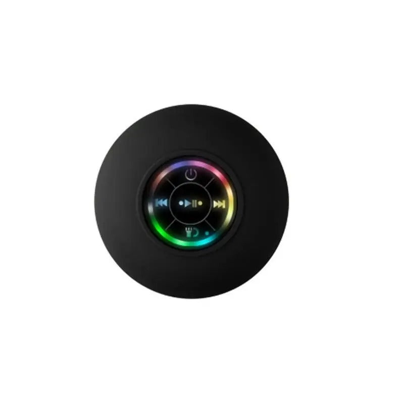 Portable Waterproof Bluetooth Speaker with LED Lights β IPX4, Stereo Sound & Suction Cup