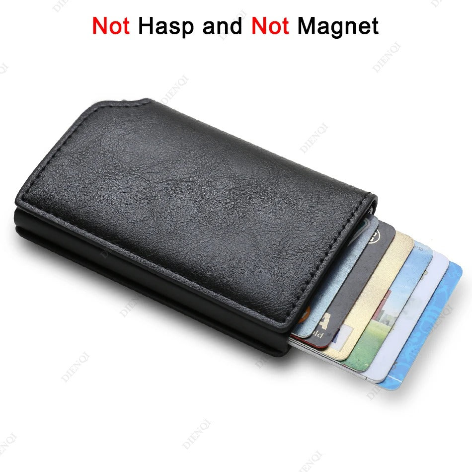 Smart Anti-Theft RFID Slim Wallet β Minimalist Card Holder for Men & Women