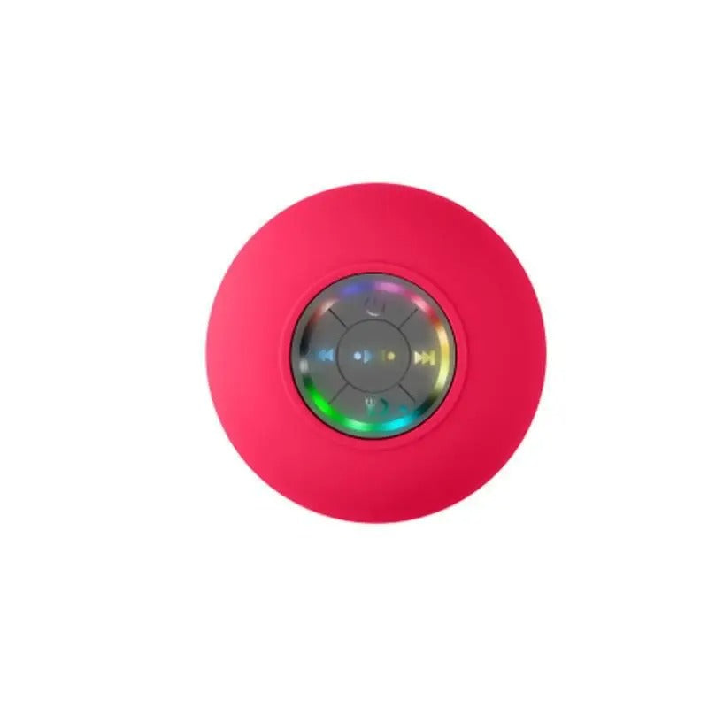 Portable Waterproof Bluetooth Speaker with LED Lights β IPX4, Stereo Sound & Suction Cup