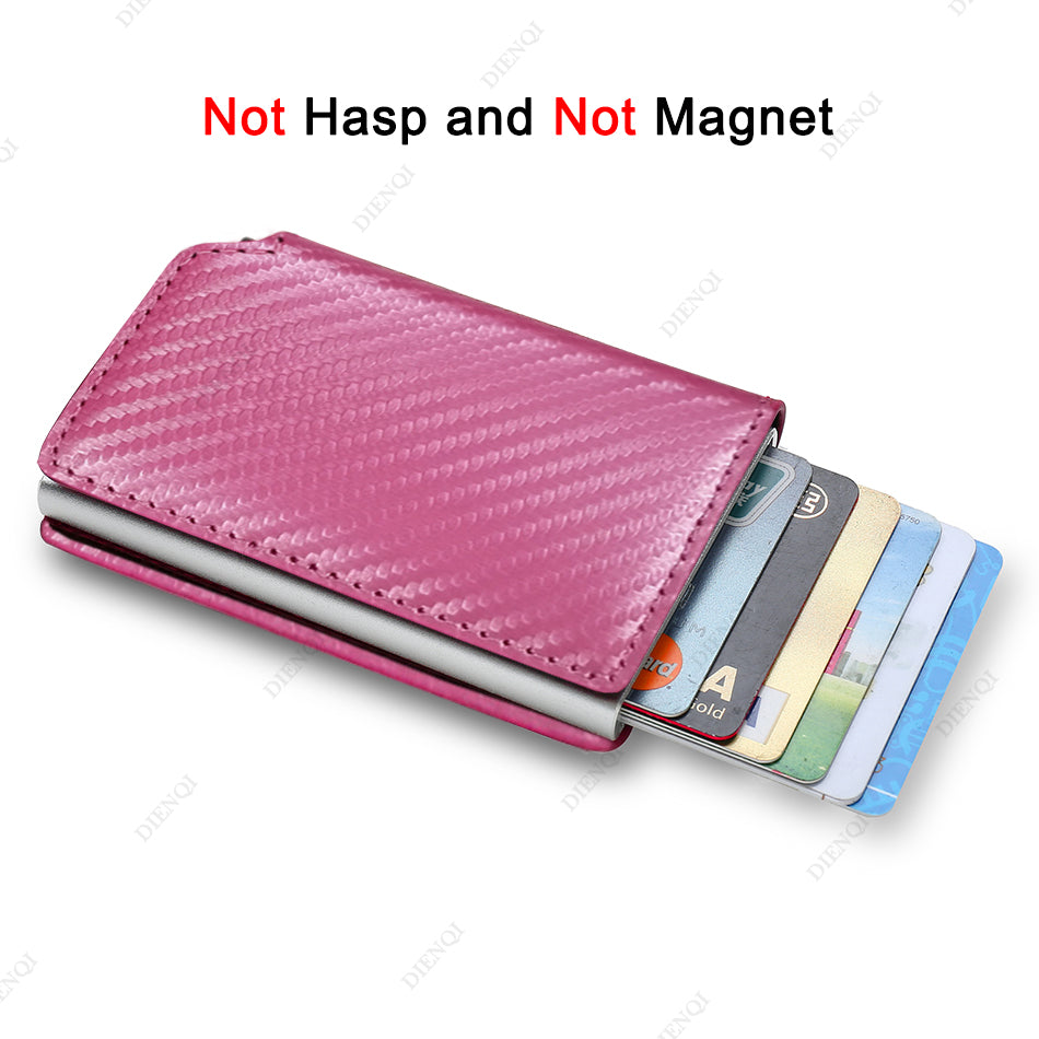 Smart Anti-Theft RFID Slim Wallet – Minimalist Card Holder for Men & Women