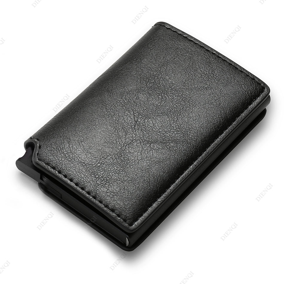 Smart Anti-Theft RFID Slim Wallet – Minimalist Card Holder for Men & Women