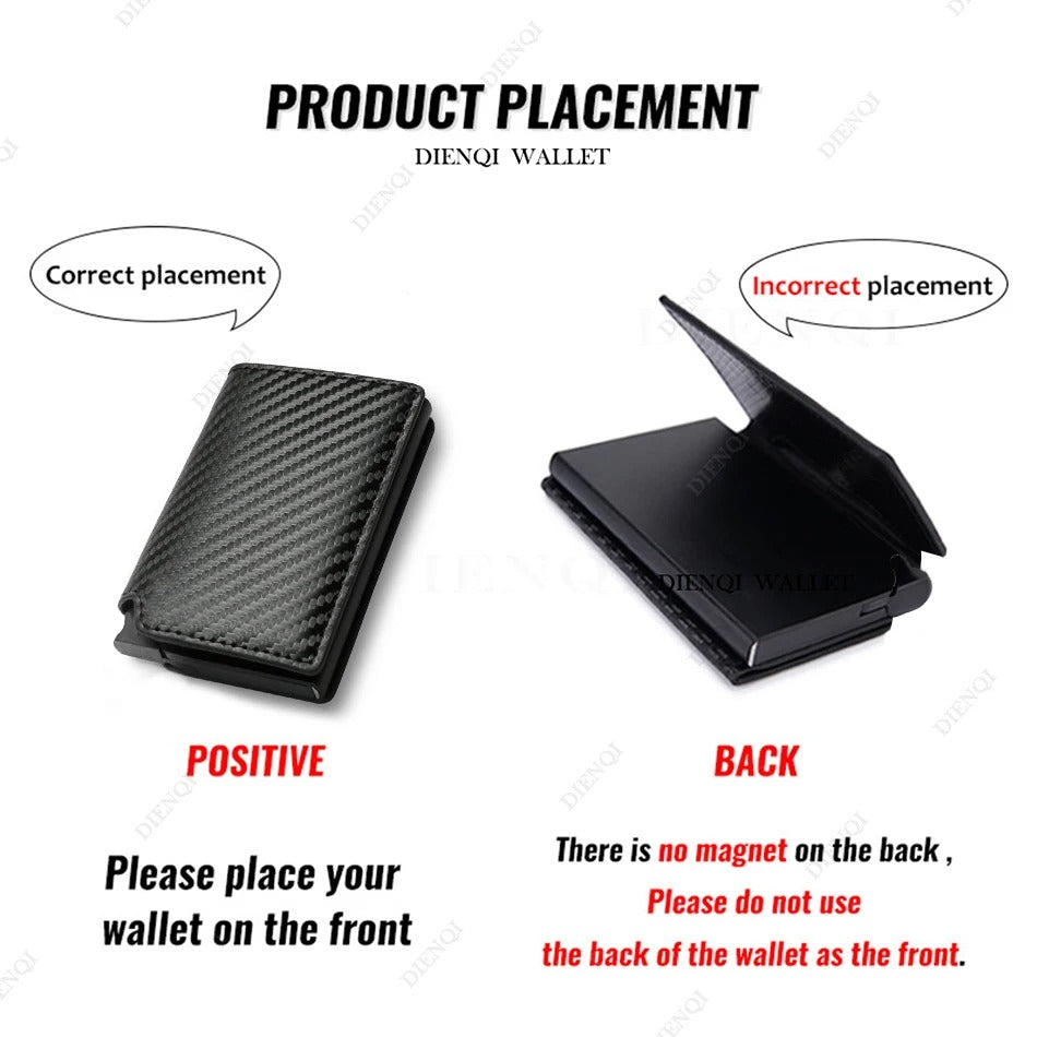 Smart Anti-Theft RFID Slim Wallet – Minimalist Card Holder for Men & Women