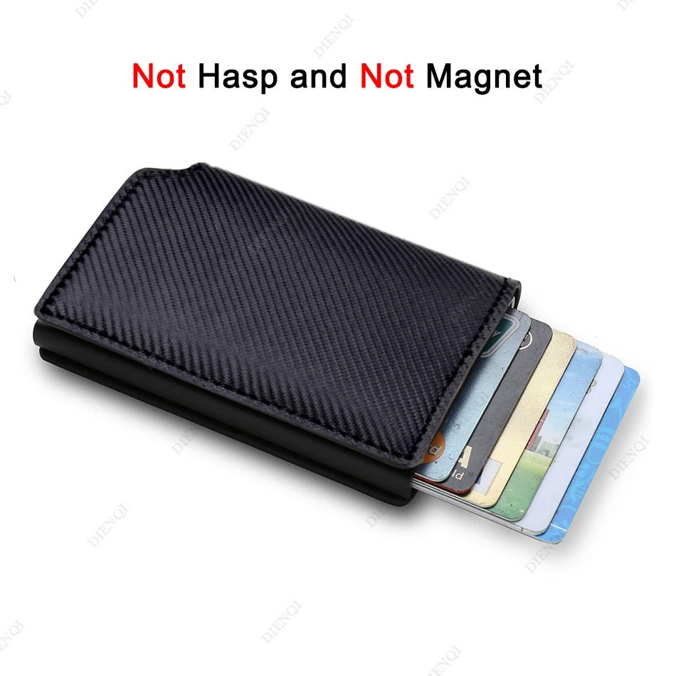 Smart Anti-Theft RFID Slim Wallet – Minimalist Card Holder for Men & Women