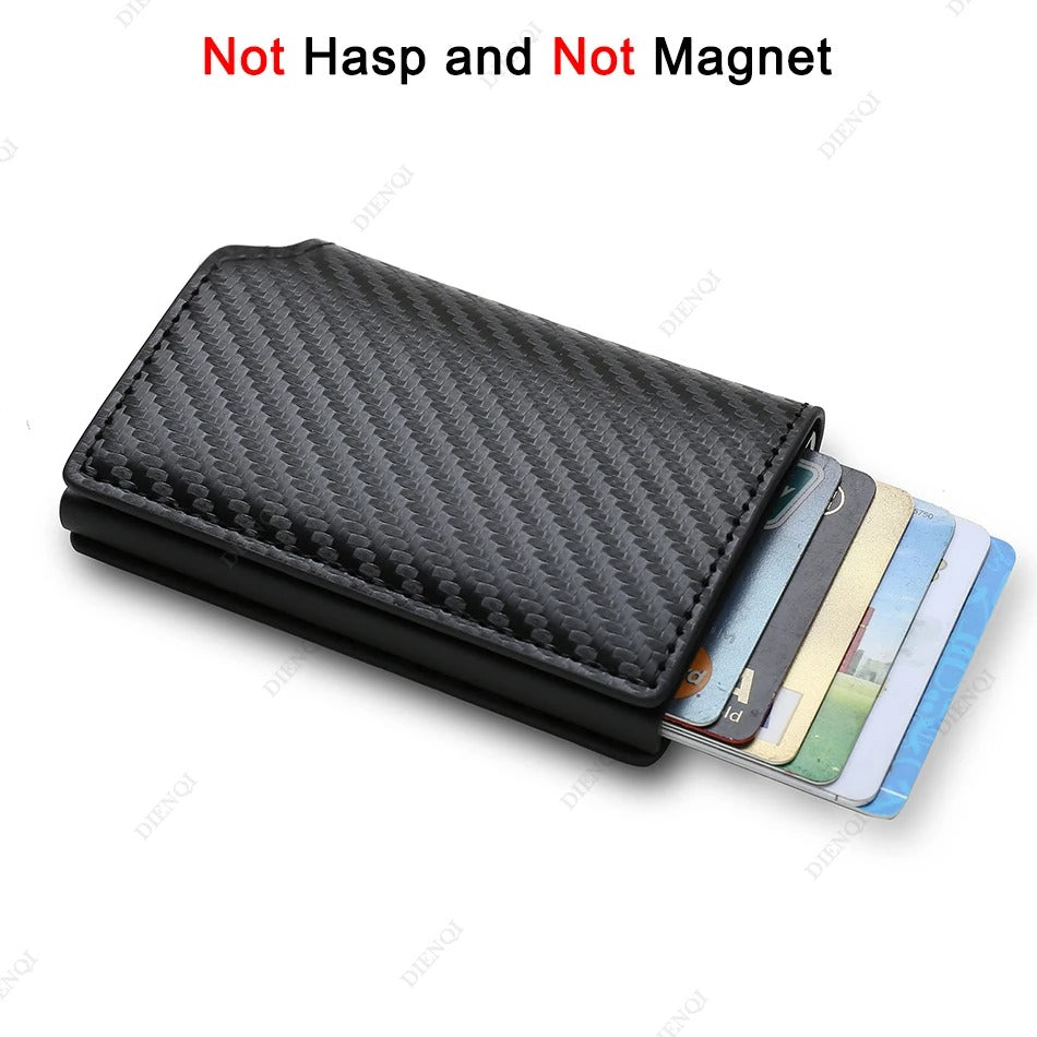 Smart Anti-Theft RFID Slim Wallet – Minimalist Card Holder for Men & Women