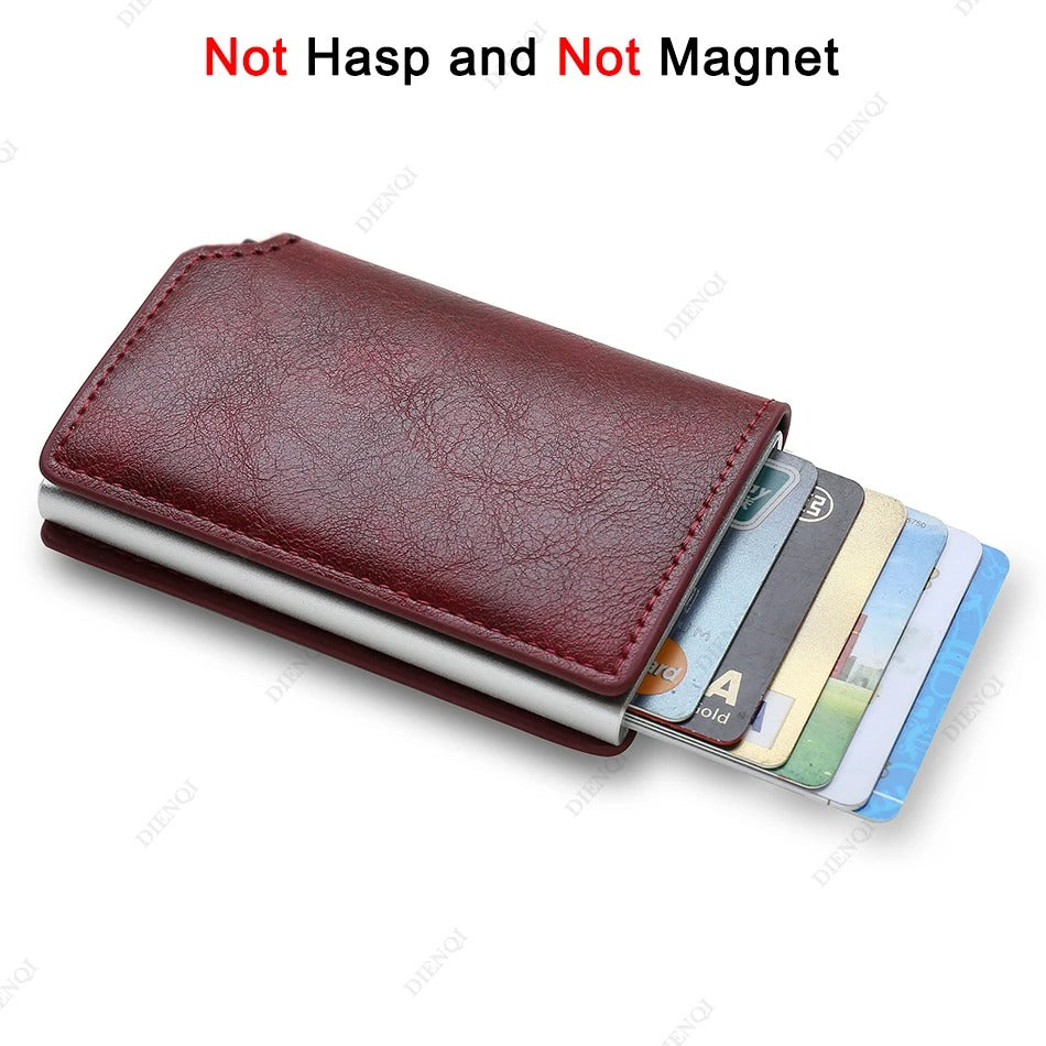 Smart Anti-Theft RFID Slim Wallet – Minimalist Card Holder for Men & Women